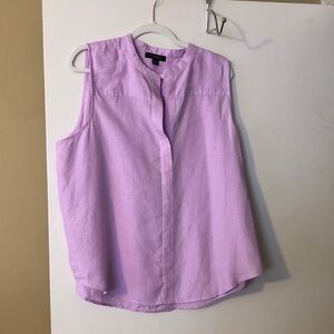 Ann Taylor Light Purple Sleeveless Blouse